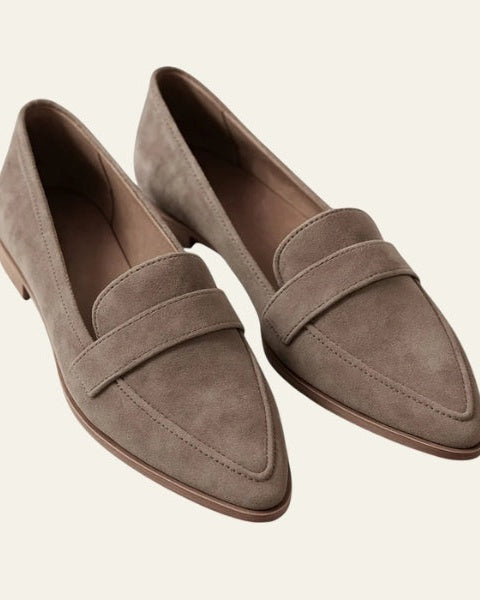 Aurazio Mocassino In Camoscio Da Donna Elegante