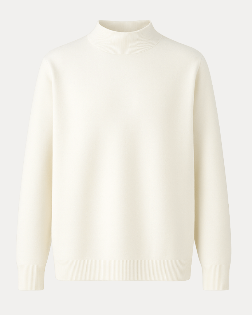 Aurazio Maglione Collo Alto Uomo In Misto Cotone Morbido Per Tutto Anno Comfort E Stile