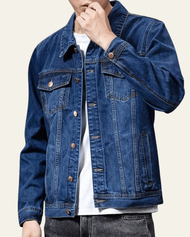 Aurazio Giacca in denim elegante da uomo