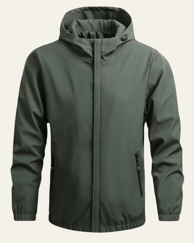Aurazio Giacca a vento con cappuccio da uomo
