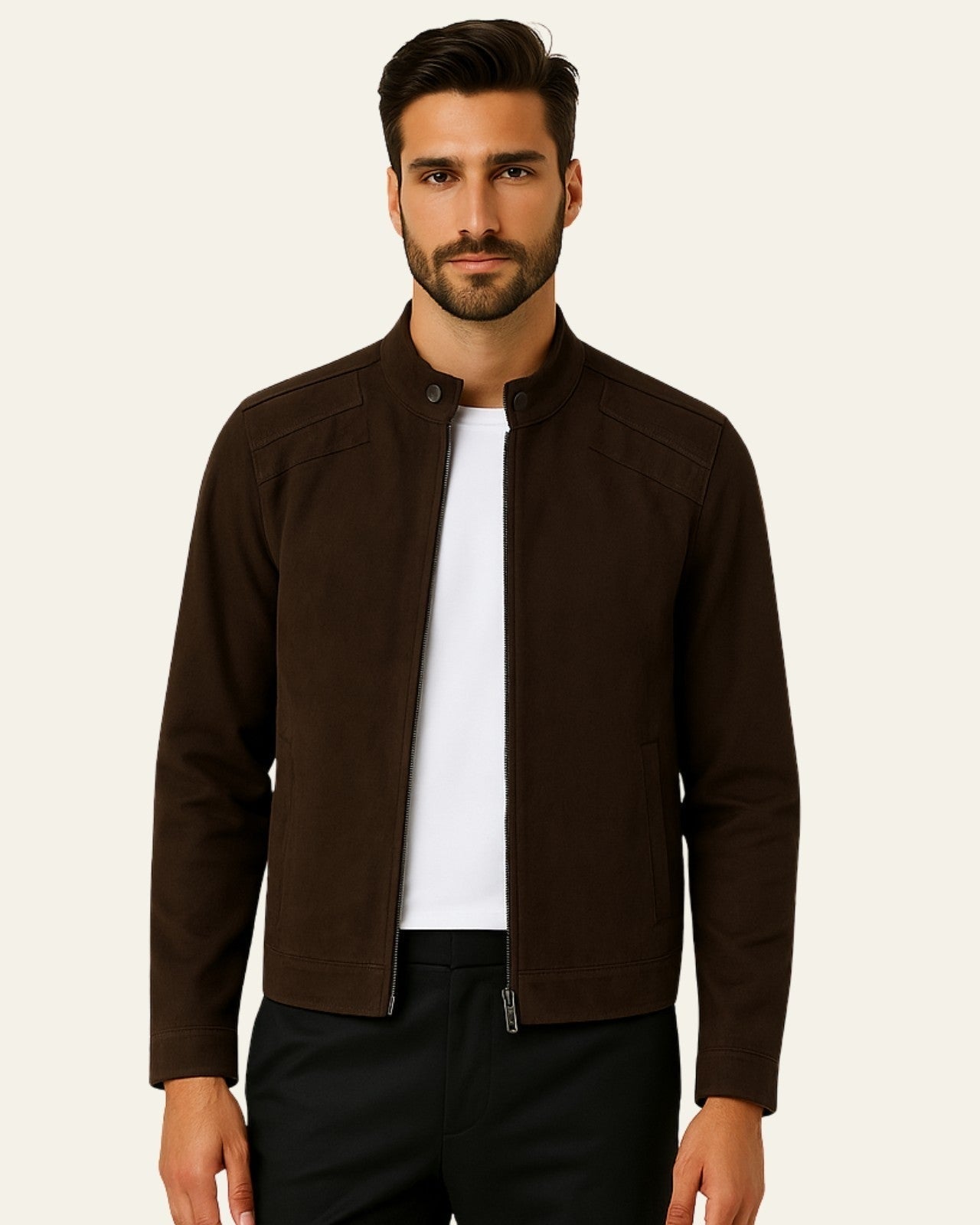 Aurazio Giacca in suede vegano per tutti