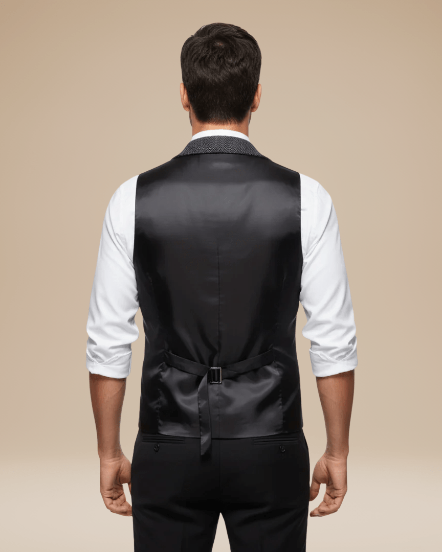 Aurazio Gilet Uomo Elegante Stile Classico Moderno Taglio Sartoriale Versatile Per Cerimonie E Lavoro