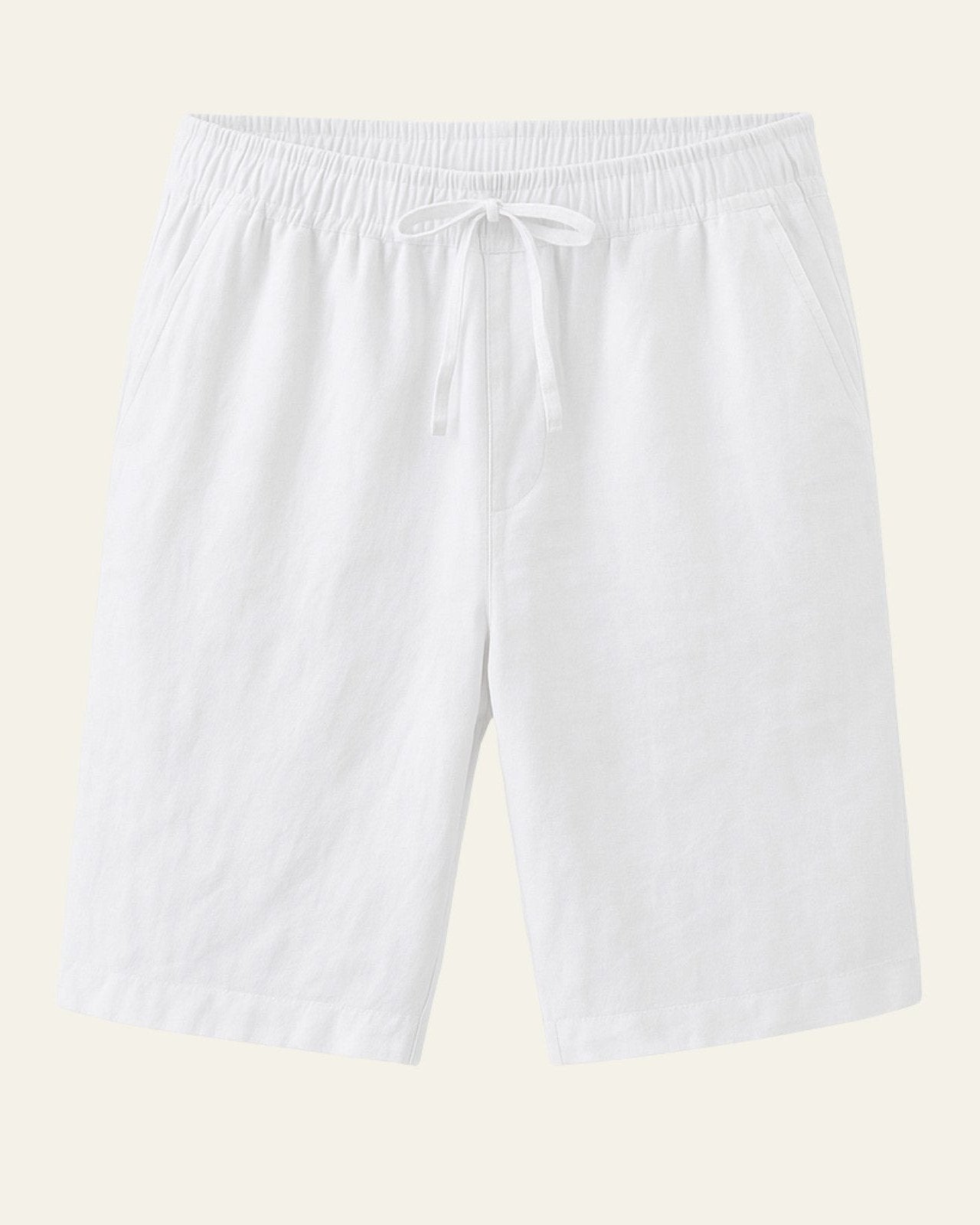 Aurazio Pantaloncini di lino con cordino da uomo