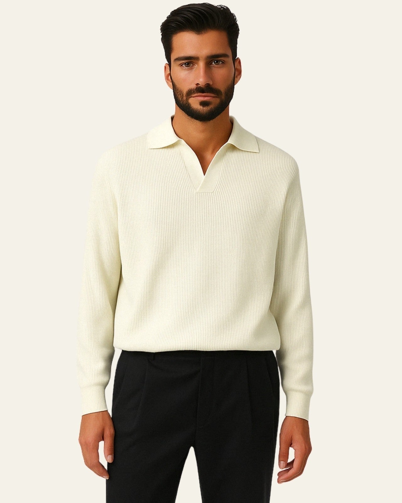 Aurazio Polo in Maglia con Scollo a V da uomo