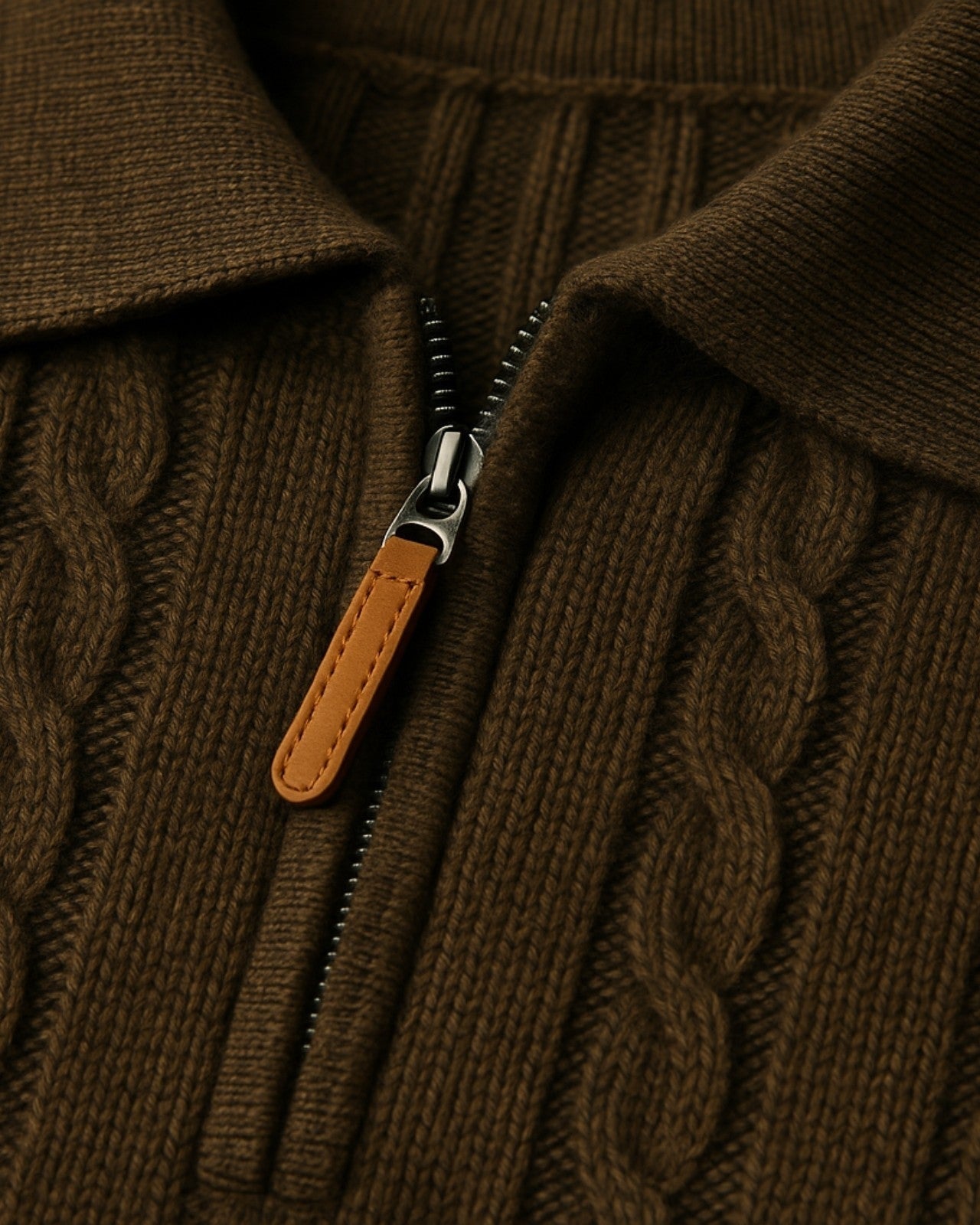 Aurazio Polo in Lana con zip a Mezza da uomo