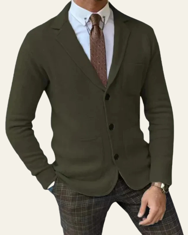 Aurazio Blazer di maglia premium per uomo
