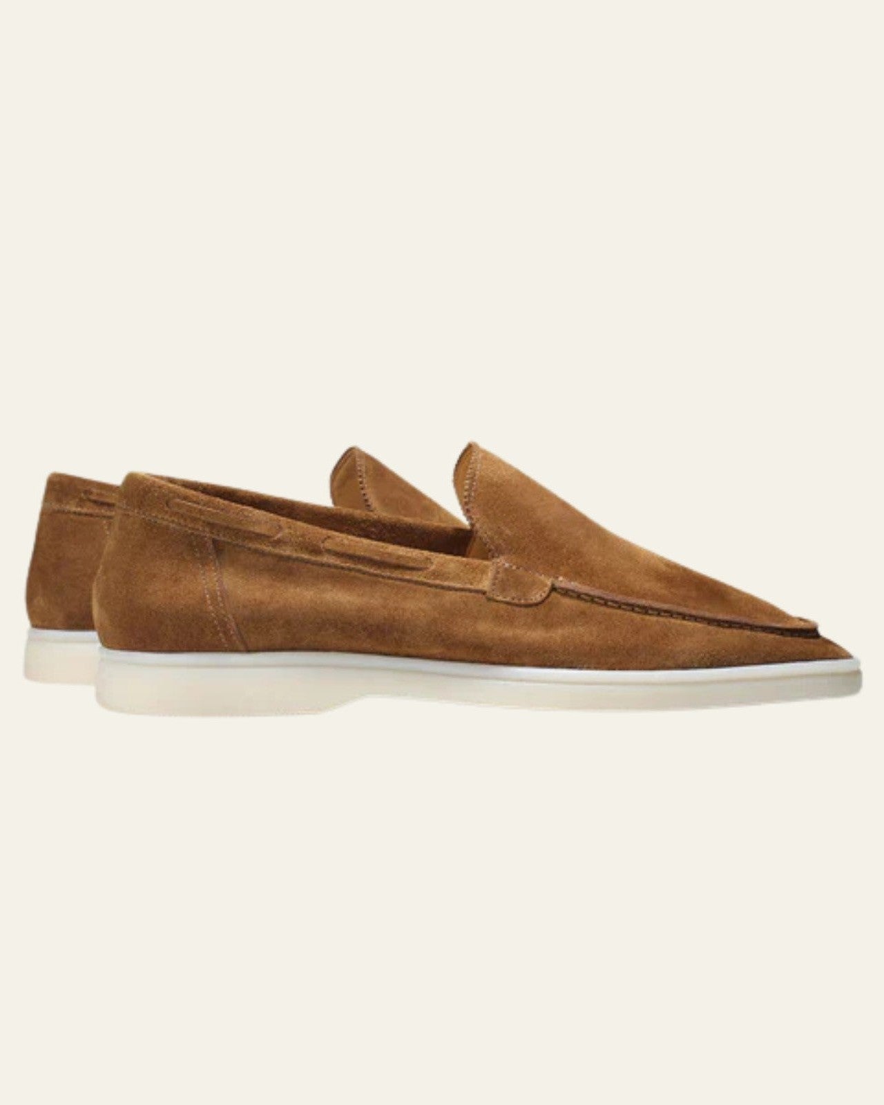 Aurazio Mocassino da yacht in suede vegano per uomo