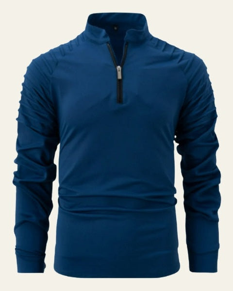 Aurazio Maglione Con Zip Frontale A Metà Da Uomo