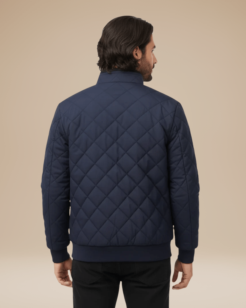 Aurazio Giacca Trapuntata Uomo Rombo Calore Leggero Imbottitura Leggera Mezza Stagione