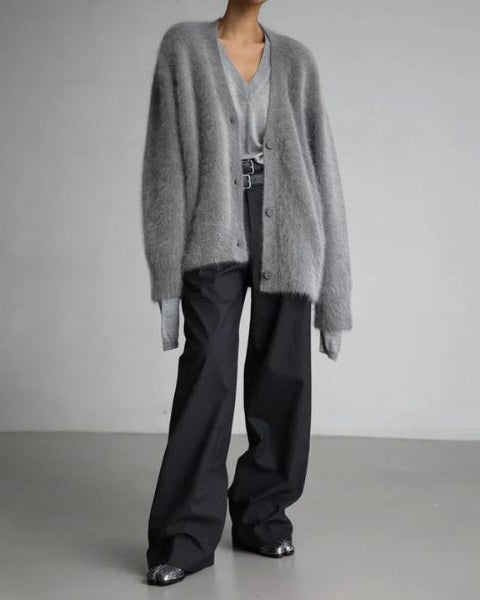Cardigan Donna in Cashmere Lavorato a Maglia Morbido Caldo
