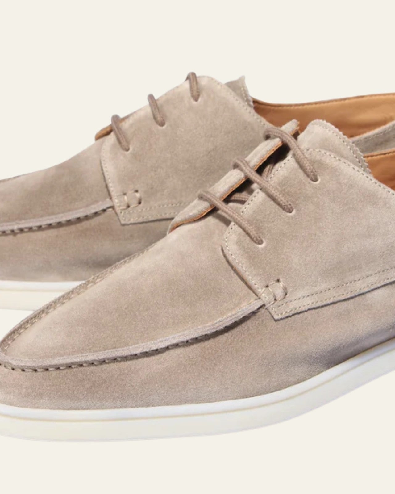 Aurazio Mocassino da Barca in Camoscio Vegetale da Uomo