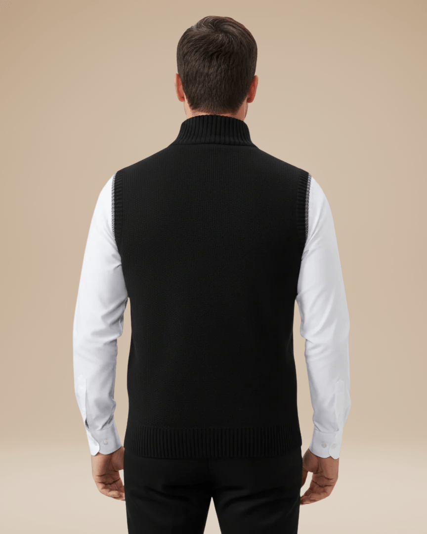 Aurazio Gilet In Maglia Uomo Lana Mista Leggero Caldo Versatile Per Camicie E T Shirt