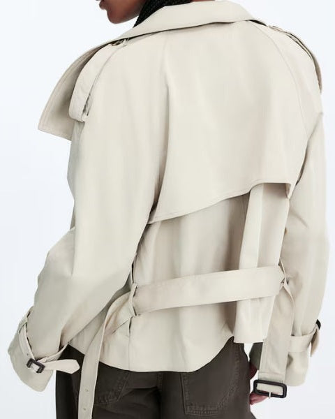 Aurazio Cappotto Trench in Twill da Donna