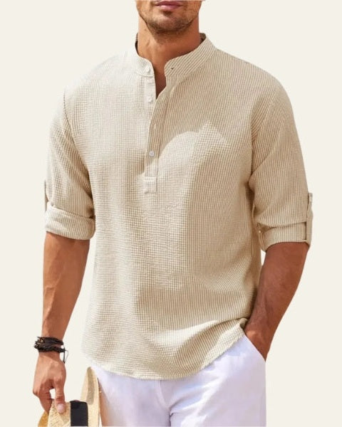 Aurazio Camicia Testurizzata da Uomo