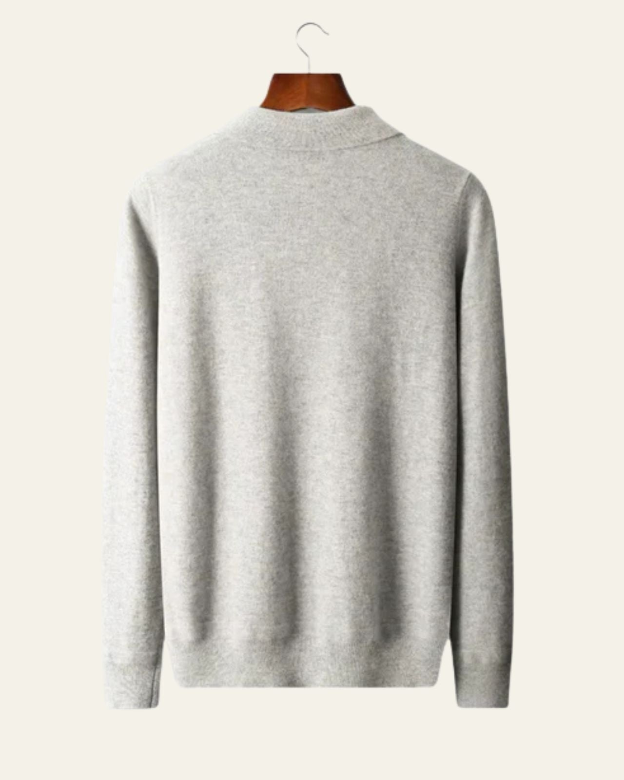 Aurazio Polo in Lana Merino con Zip da Uomo