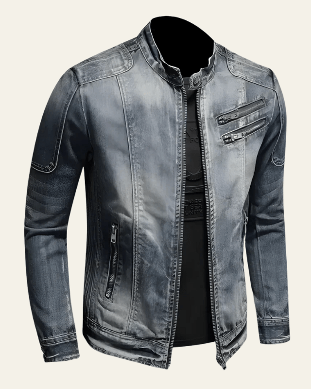 Aurazio Giacca in denim premium da uomo elegante
