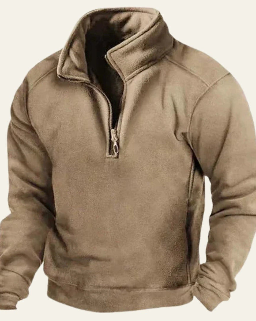 Aurazio Maglione con Zip a Metà per uomo