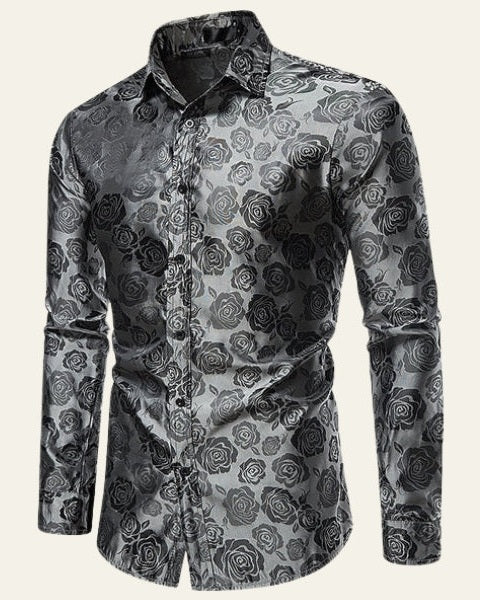 Aurazio Camicia Lucida da Uomo