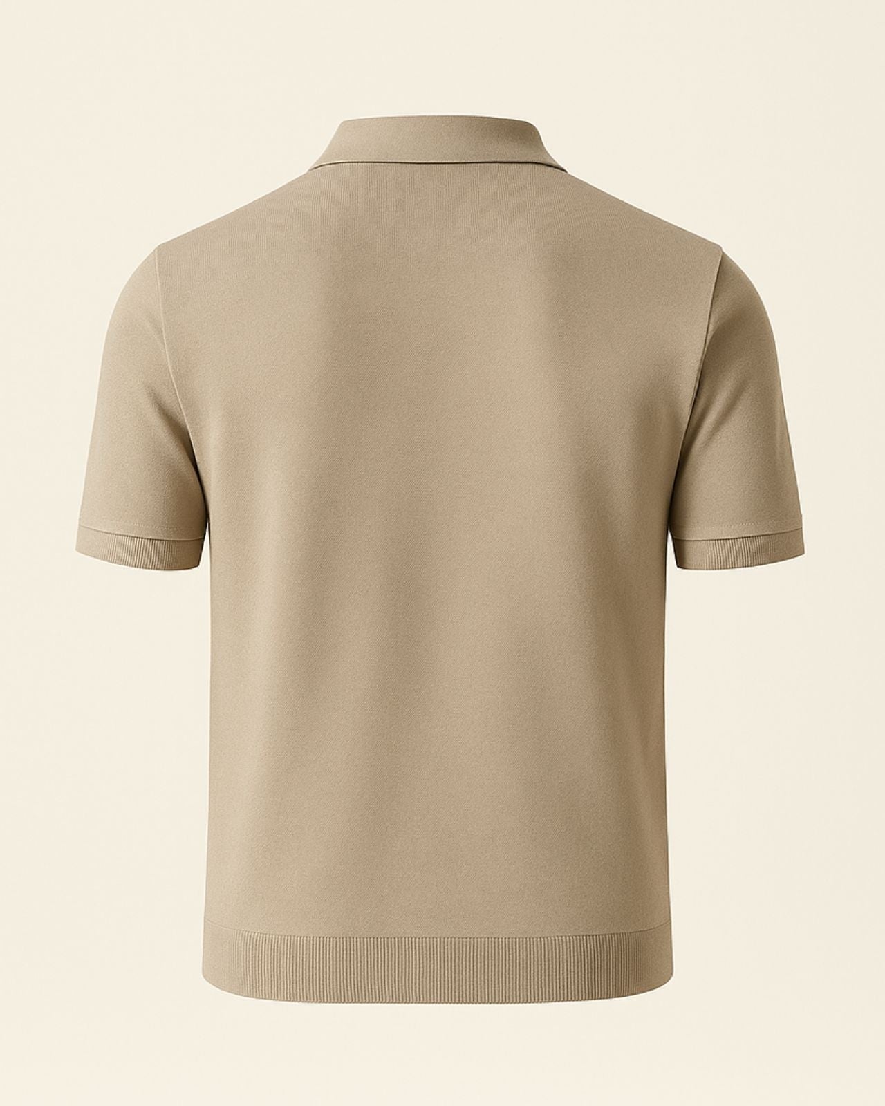 Aurazio Polo in maglia con zip frontale da uomo