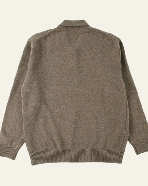 Aurazio Maglione polo in maglia morbida da uomo