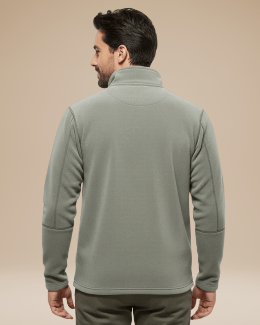 Aurazio Maglione In Pile Con Mezza Zip Unisex Caldo Leggero Per Trekking E Outdoor Protezione Collo Alto