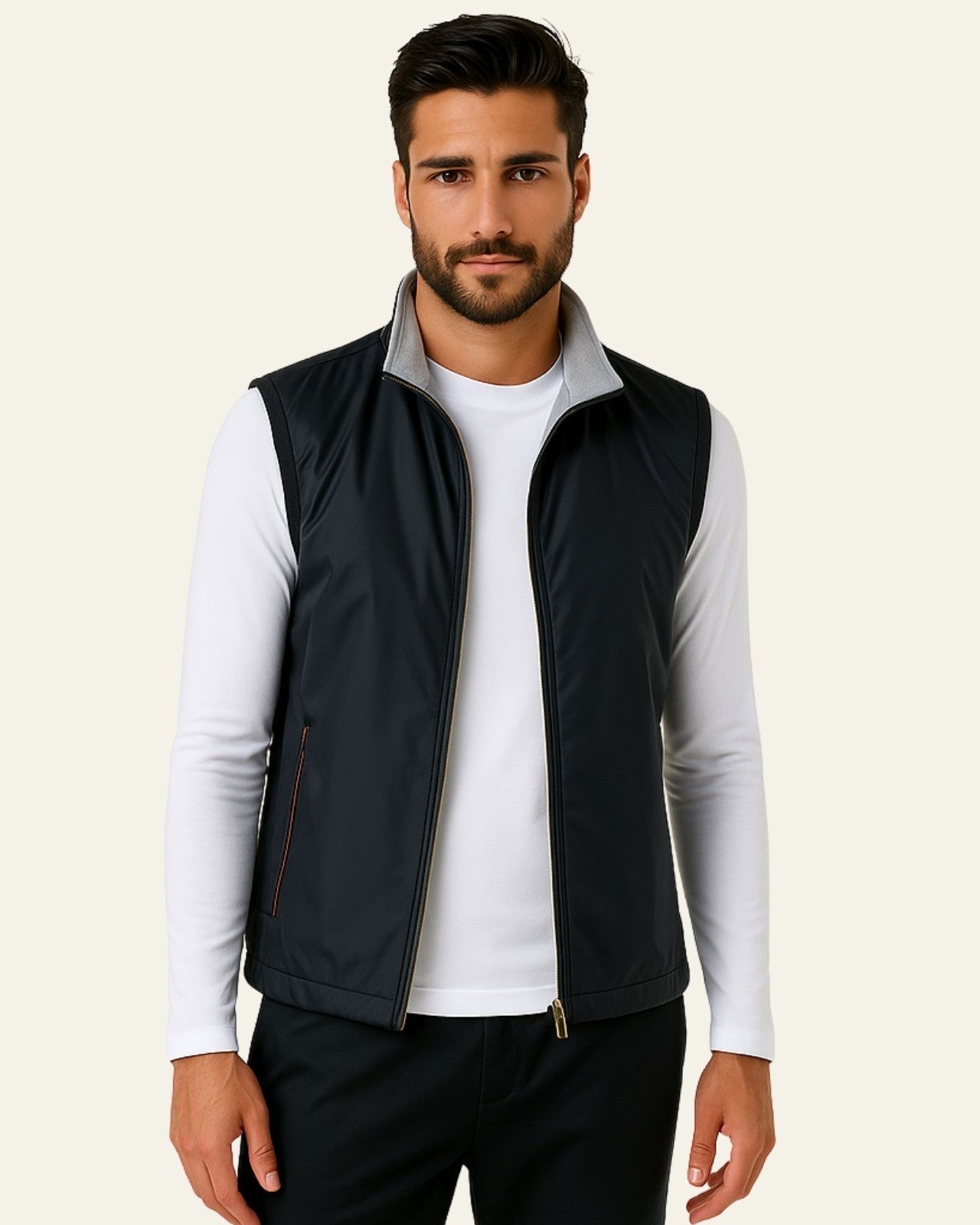 Aurazio Gilet di pile caldo e leggero da uomo