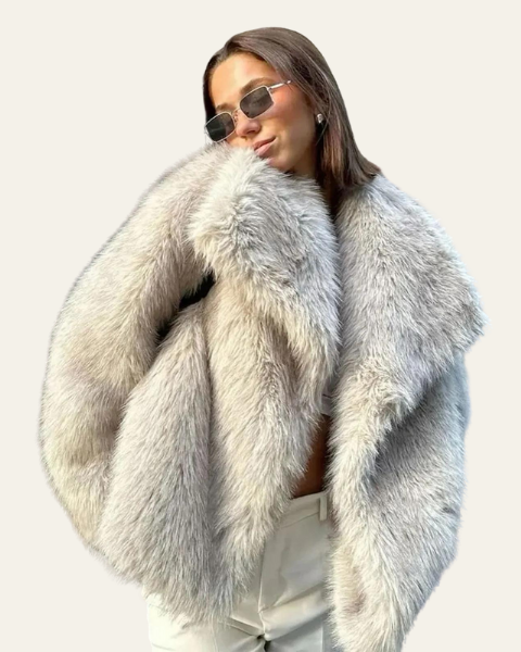 Giacca Donna in Pelliccia Sintetica Heritage Eleganza Senza Tempo