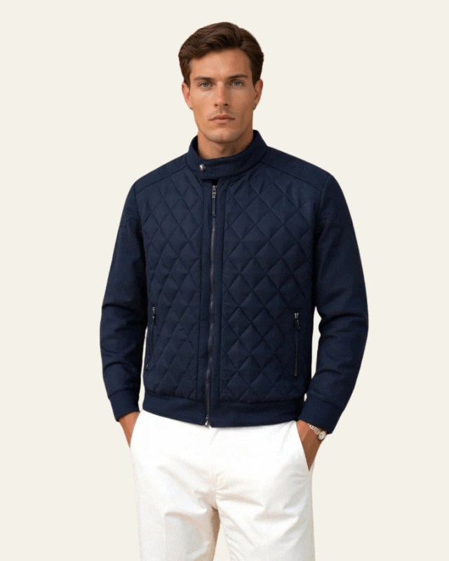 Aurazio Giacca trapuntata leggera da uomo