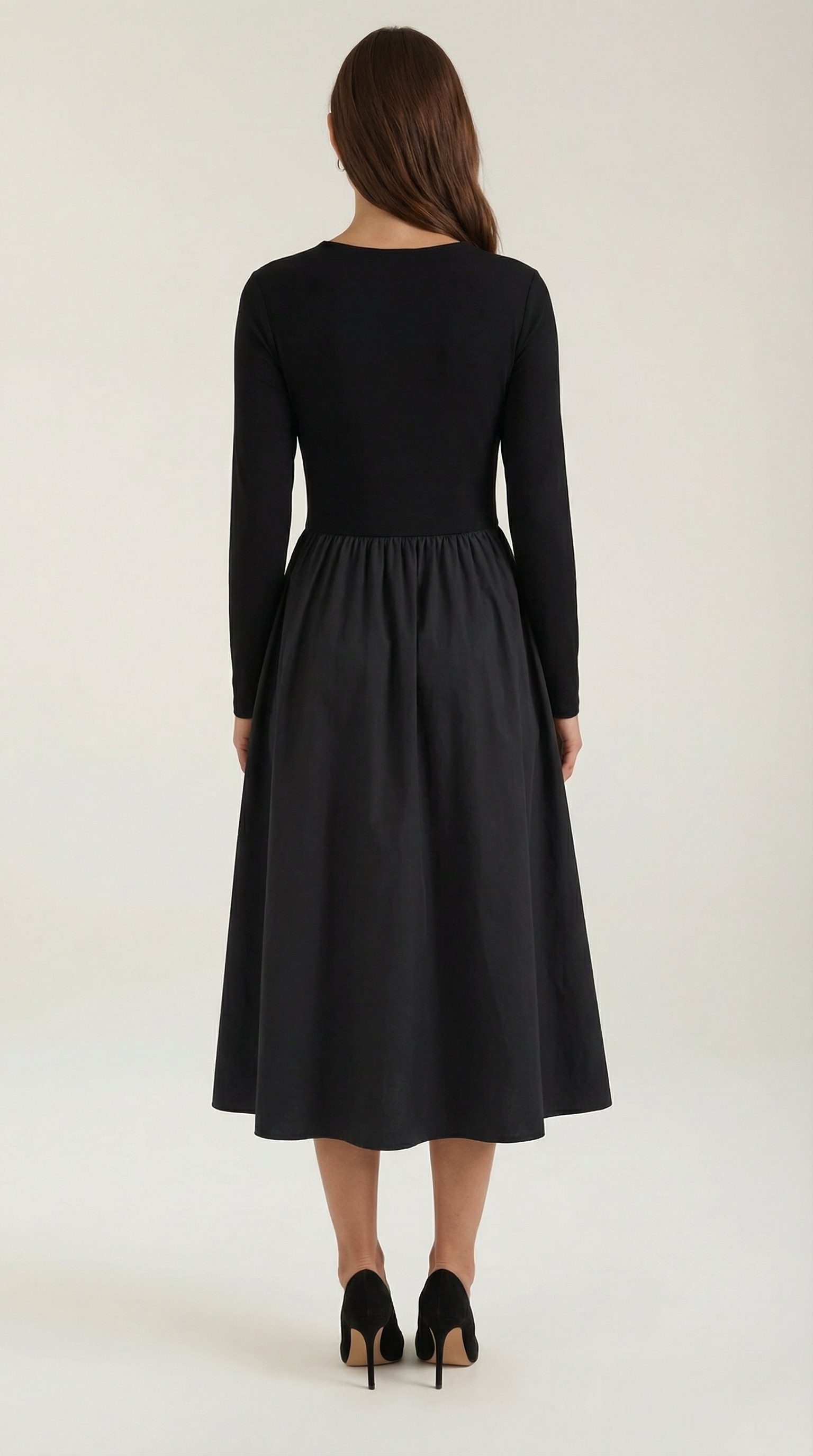 Aurazio Vestito Maxi con Maniche Lunghe per Donna