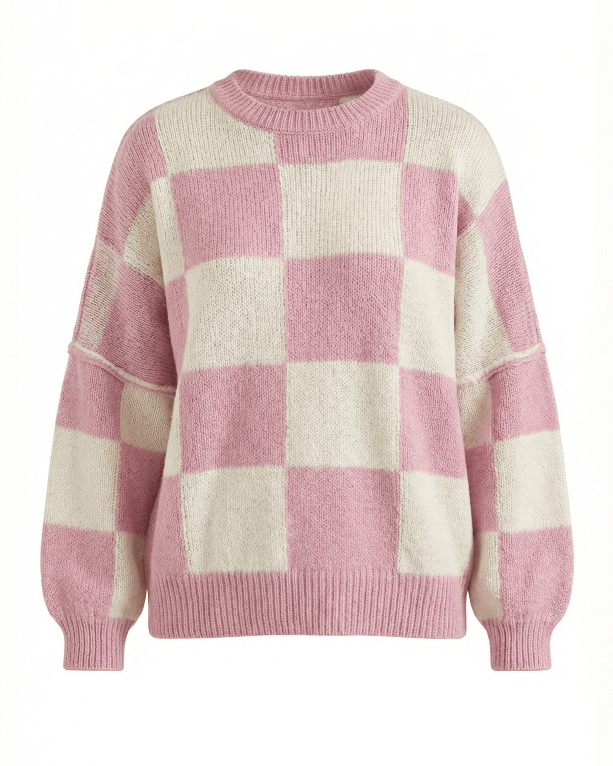 Aurazio Maglione a Quadri Checkered da Donna