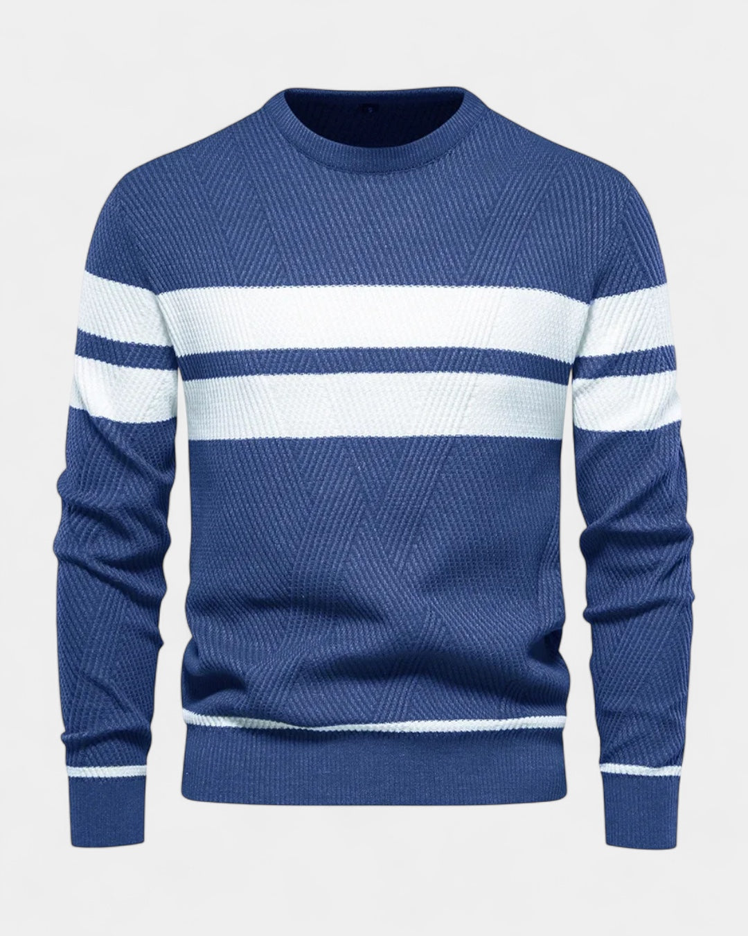 Aurazio Maglione Uomo a Righe Girocollo