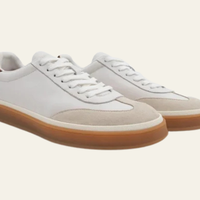 Aurazio Sneaker In Pelle A Profilo Basso Da Uomo