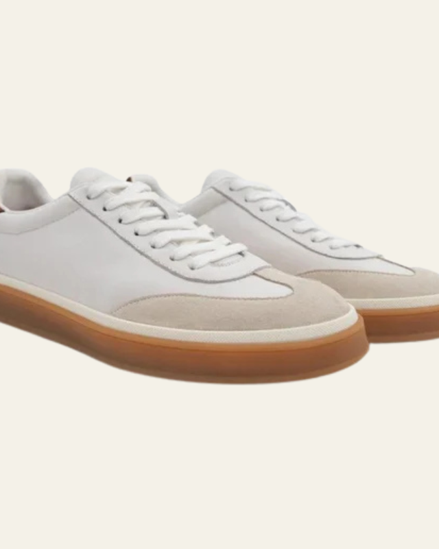 Aurazio Sneaker In Pelle A Profilo Basso Da Uomo