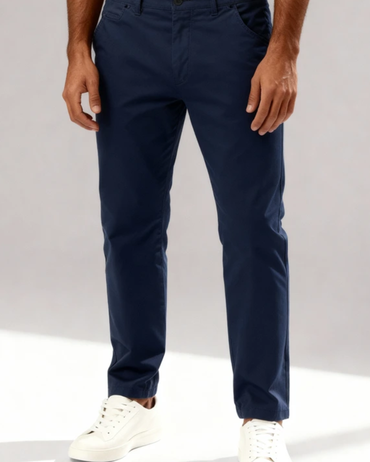 Pantaloni Chino Uomo Classici in Cotone Stretch Comodi