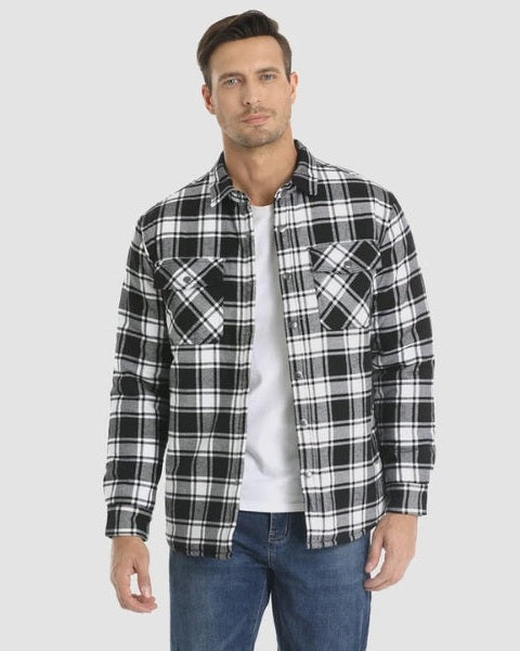 Aurazio Camicia in flanella trapuntata per tutti