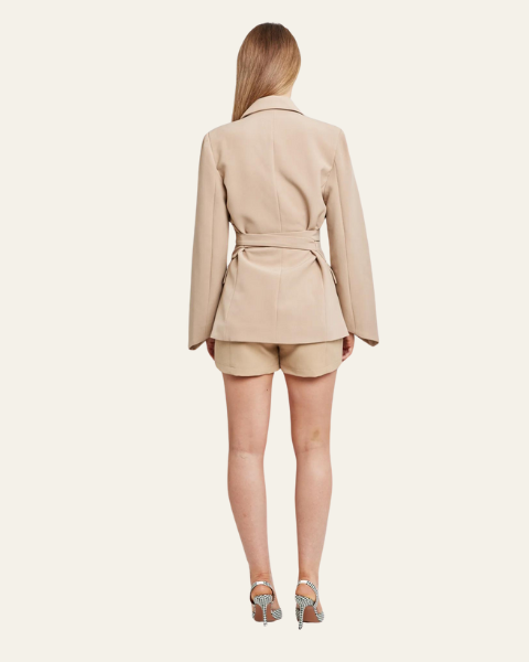 Aurazio Blazer con Cintura in Vita da Donna