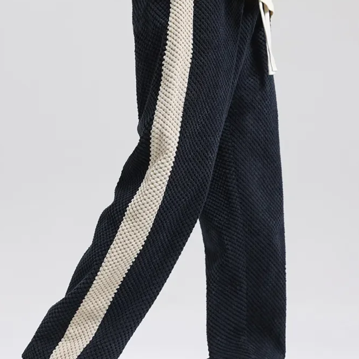 Aurazio Pantaloni Jogger in velluto a coste a nido d'ape per uomo