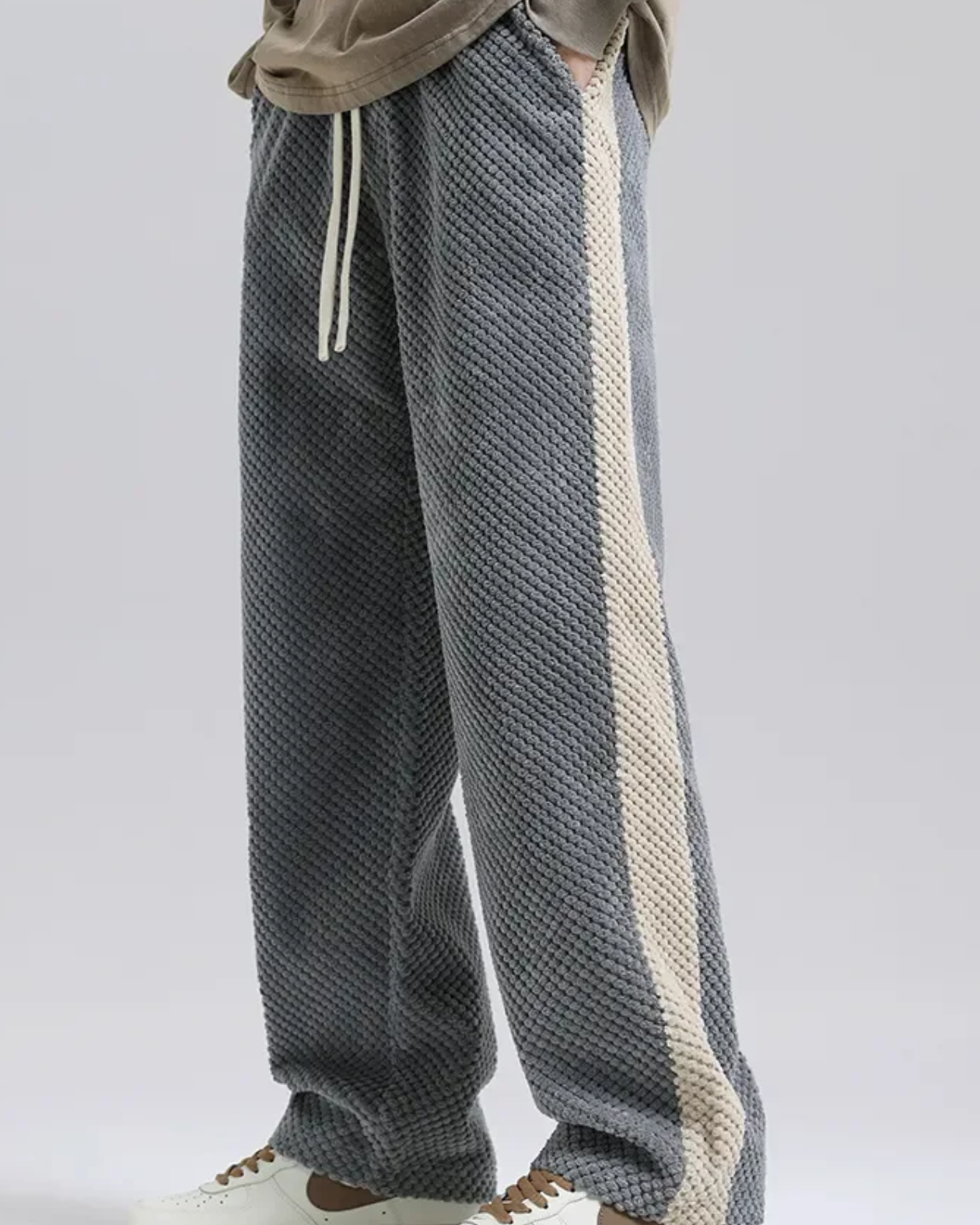 Aurazio Jogger in velluto a coste waffle per uomo