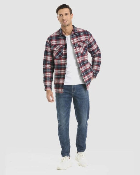 Aurazio Camicia in flanella trapuntata per tutti