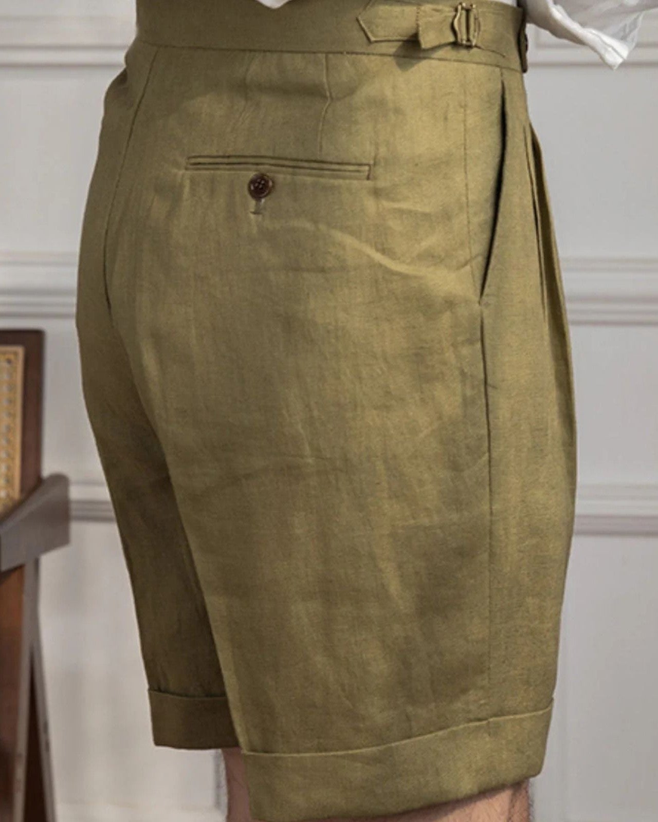 Pantaloncini Uomo Heritage in Lino Sartorialità Europea Estivi