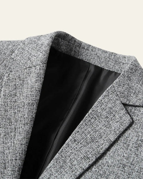 Aurazio Blazer Testurizzato in Tessuto Morbido da uomo