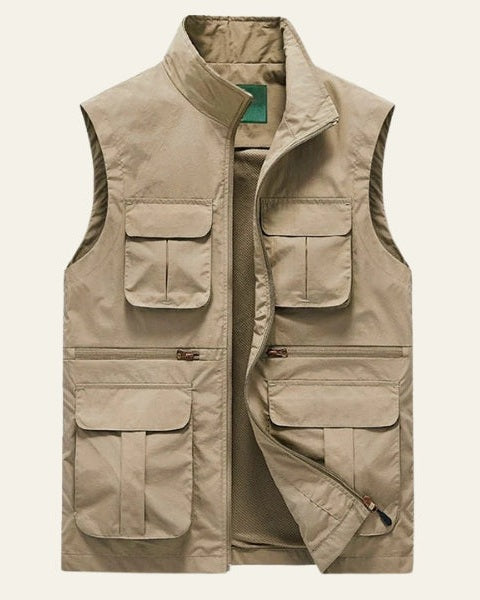 Aurazio Gilet Multitasche Leggero da uomo