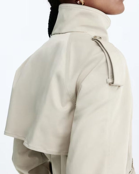 Aurazio Cappotto Trench in Twill da Donna