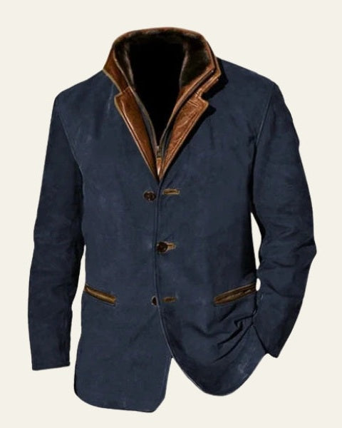 Aurazio Blazer di camoscio elegante da uomo