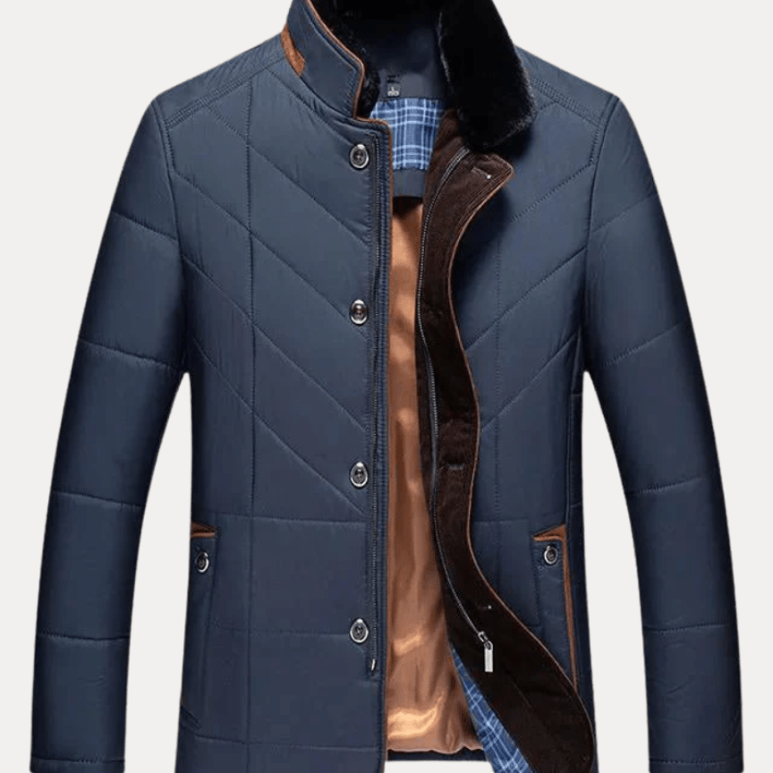 Aurazio Giacca Invernale Unisex Collo Coreano Idrorepellente Leggera Imbottitura Caldo Sobrio Per Città