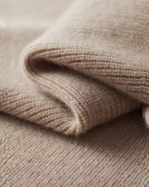 Aurazio Polo Merino con Zip Elegante per Uomo