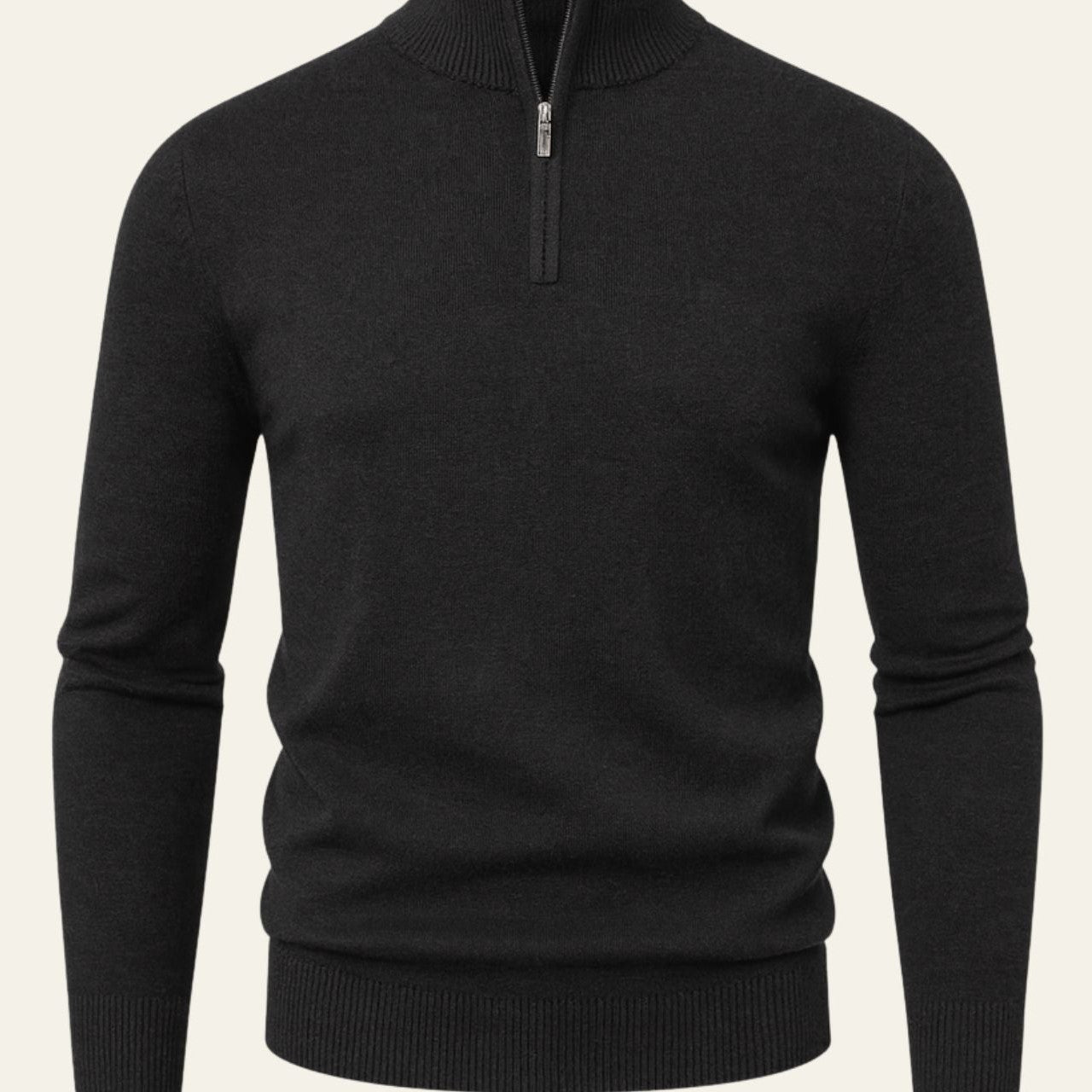 Aurazio Maglione con Collo Alto e Zip Parziale da uomo