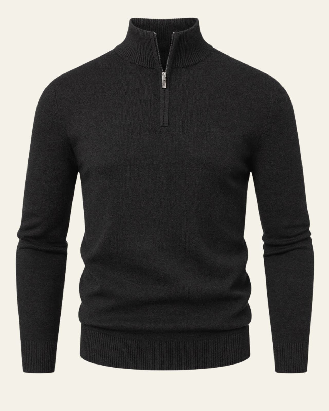 Aurazio Maglione con Collo Alto e Zip Parziale da uomo