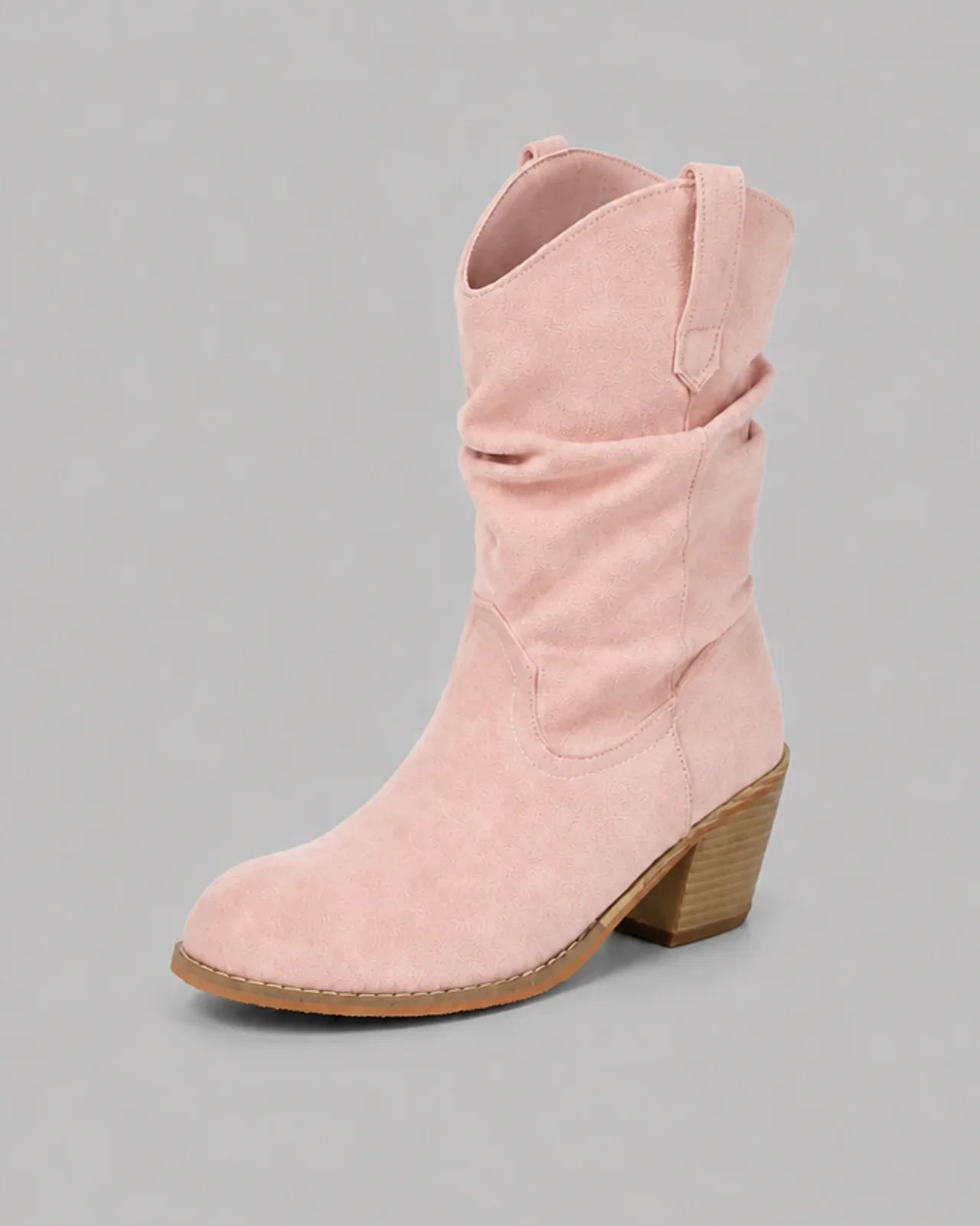 Stivali Donna Western Slouchy Metà Polpaccio con Linguetta