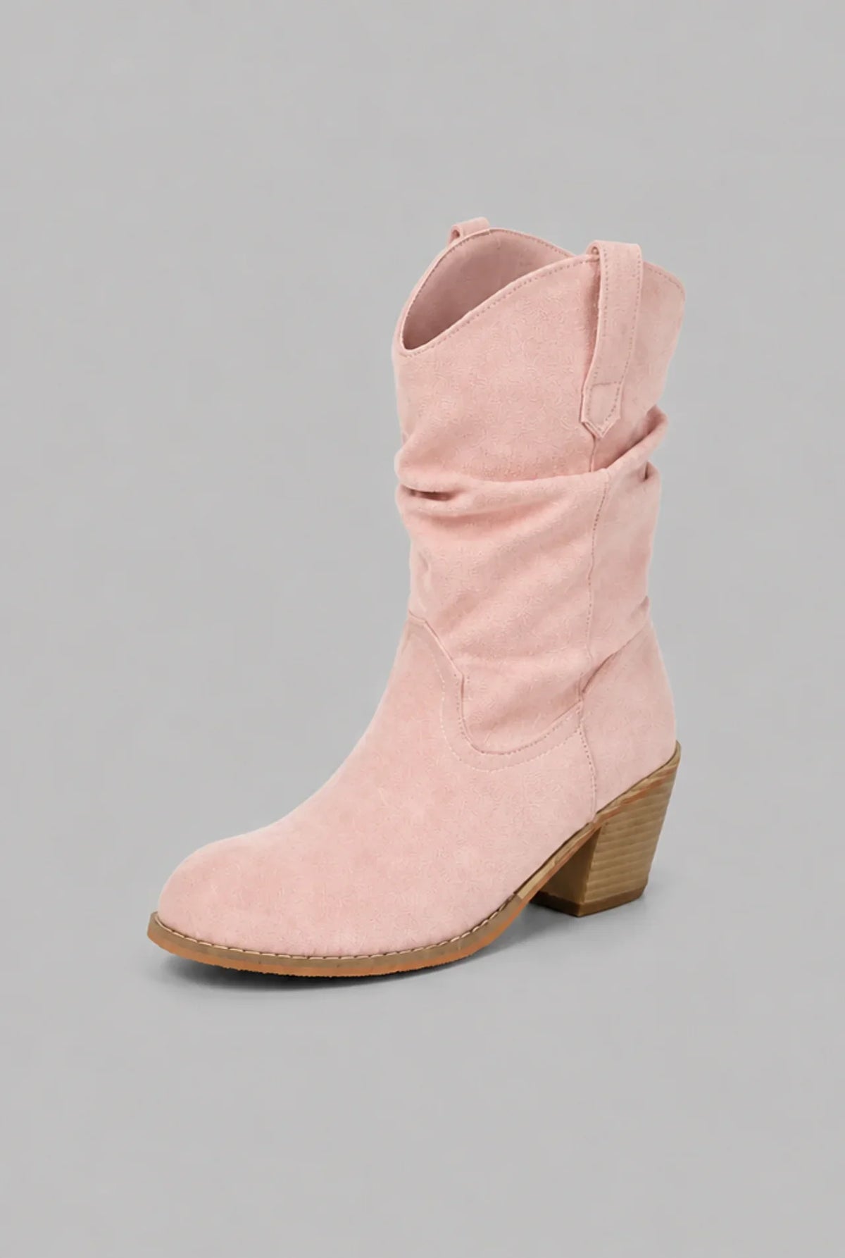 Stivali Donna Western Slouchy Metà Polpaccio con Linguetta